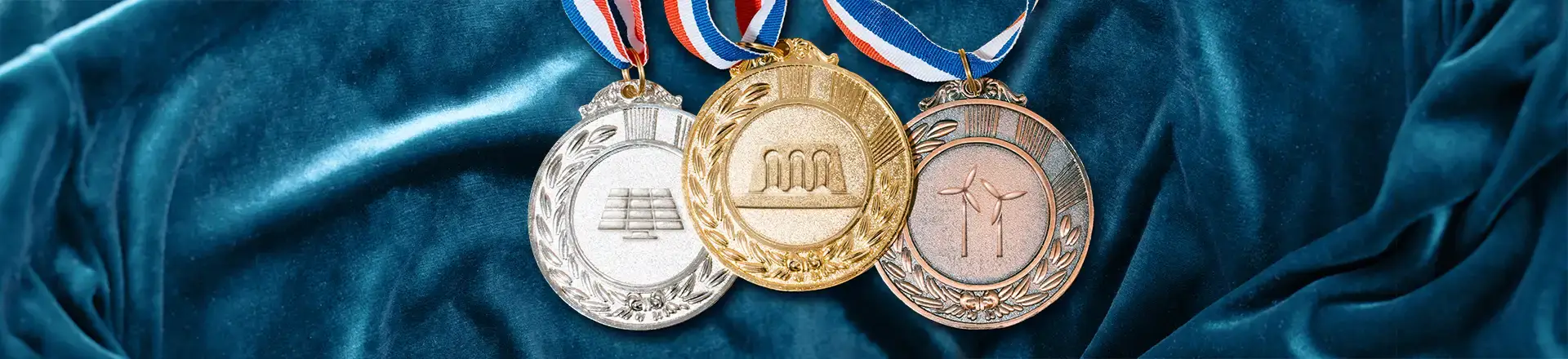 Renewable energy sporting medals